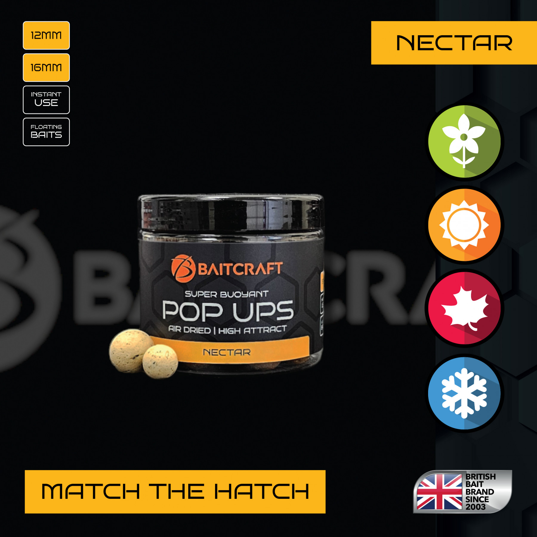 BAITCRAFT NECTAR MATCH THE HATCH POP UPS