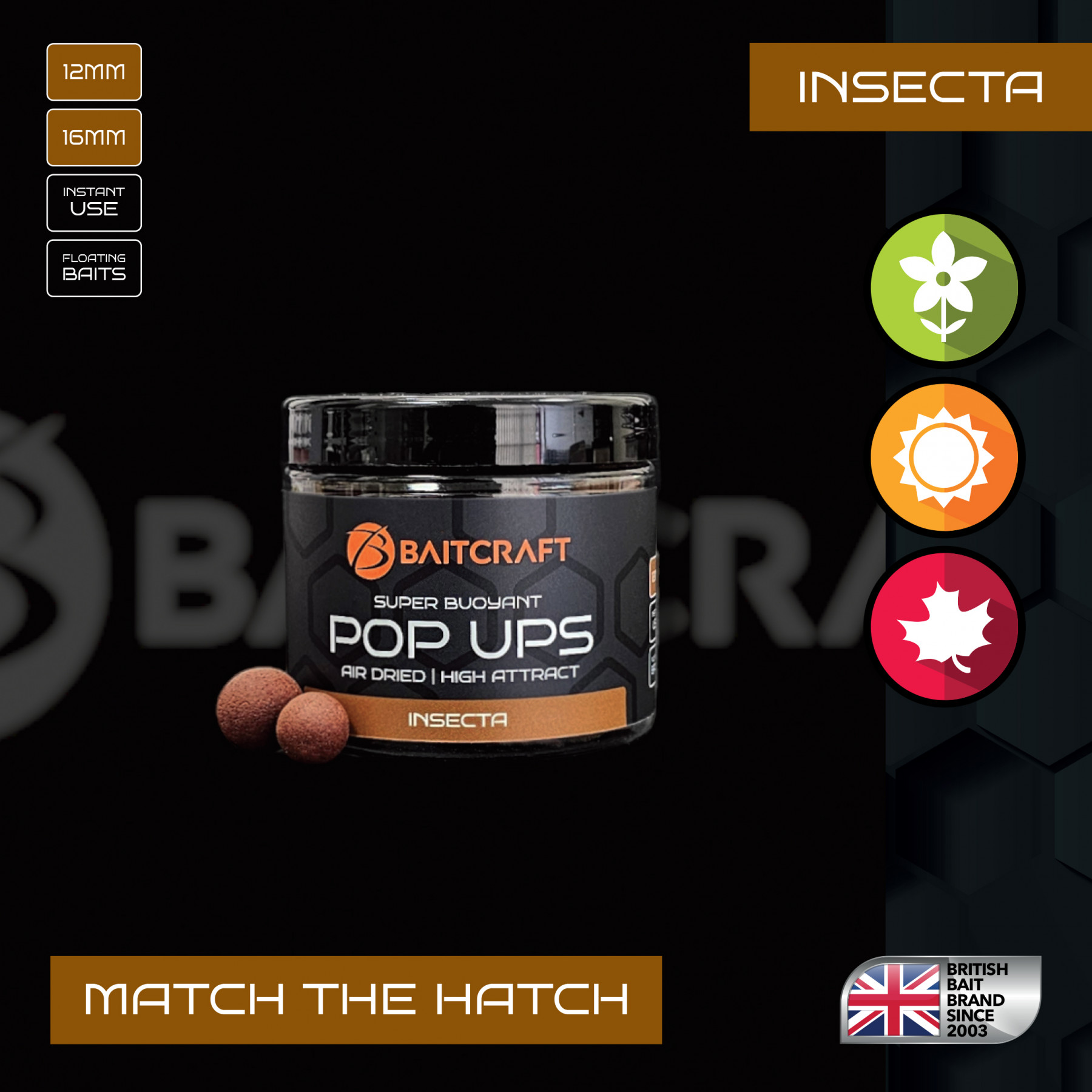 BAITCRAFT INSECTA MATCH THE HATCH POP UPS