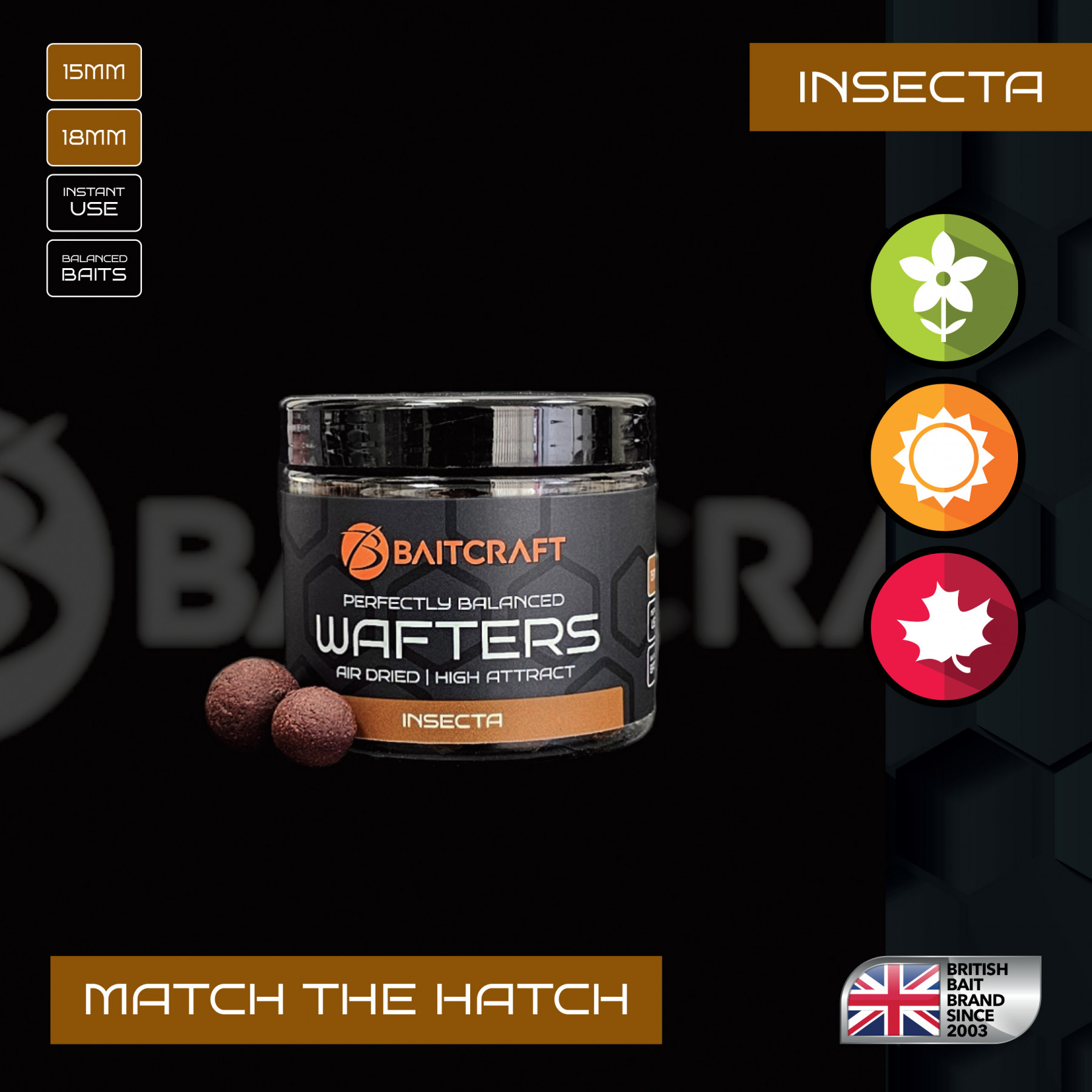 BAITCRAFT INSECTA MATCH THE HATCH WAFTERS