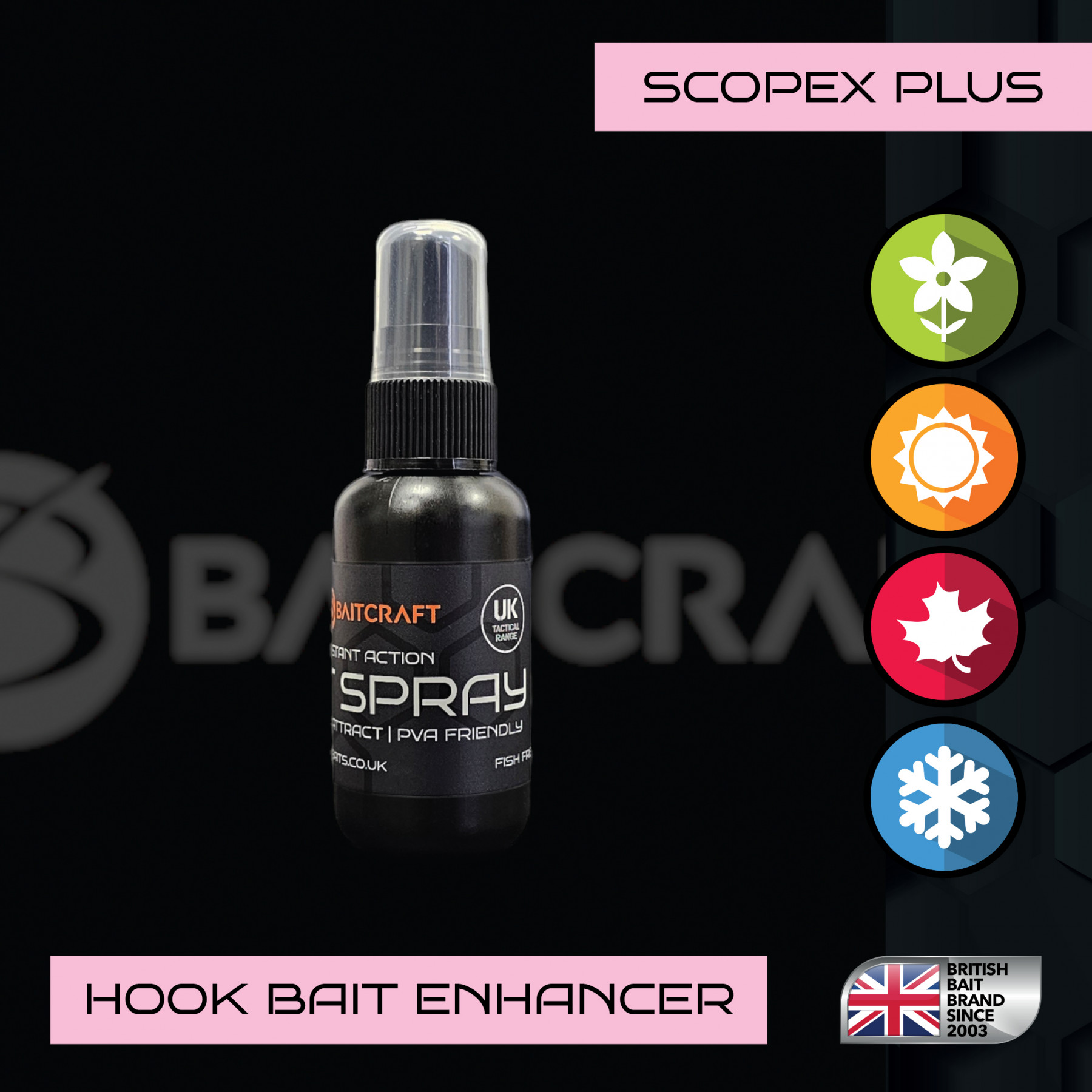 UK TACTICAL SCOPEX PLUS BAIT SPRAY