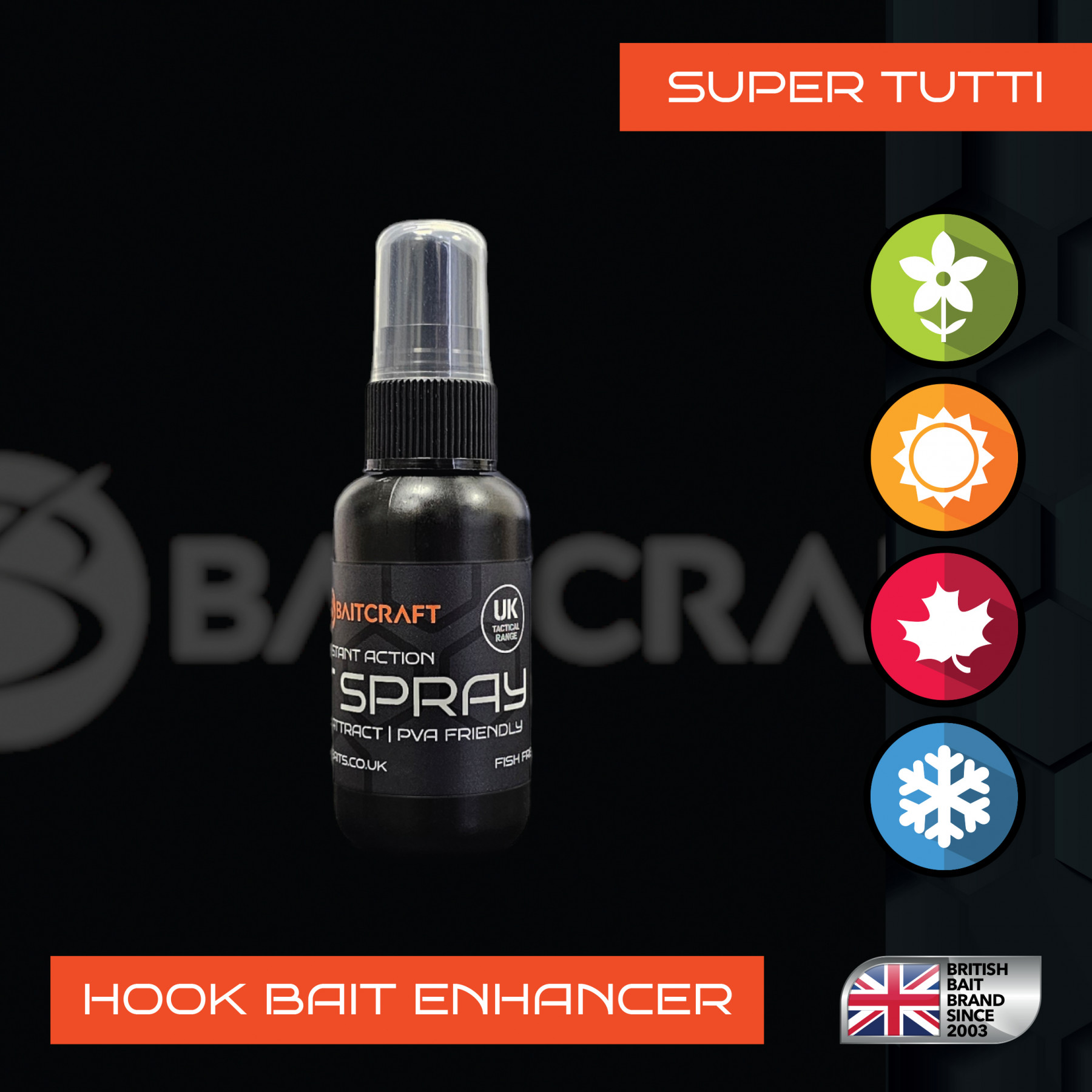 UK TACTICAL SUPER TUTTI INSTANT ACTION BAIT SPRAY