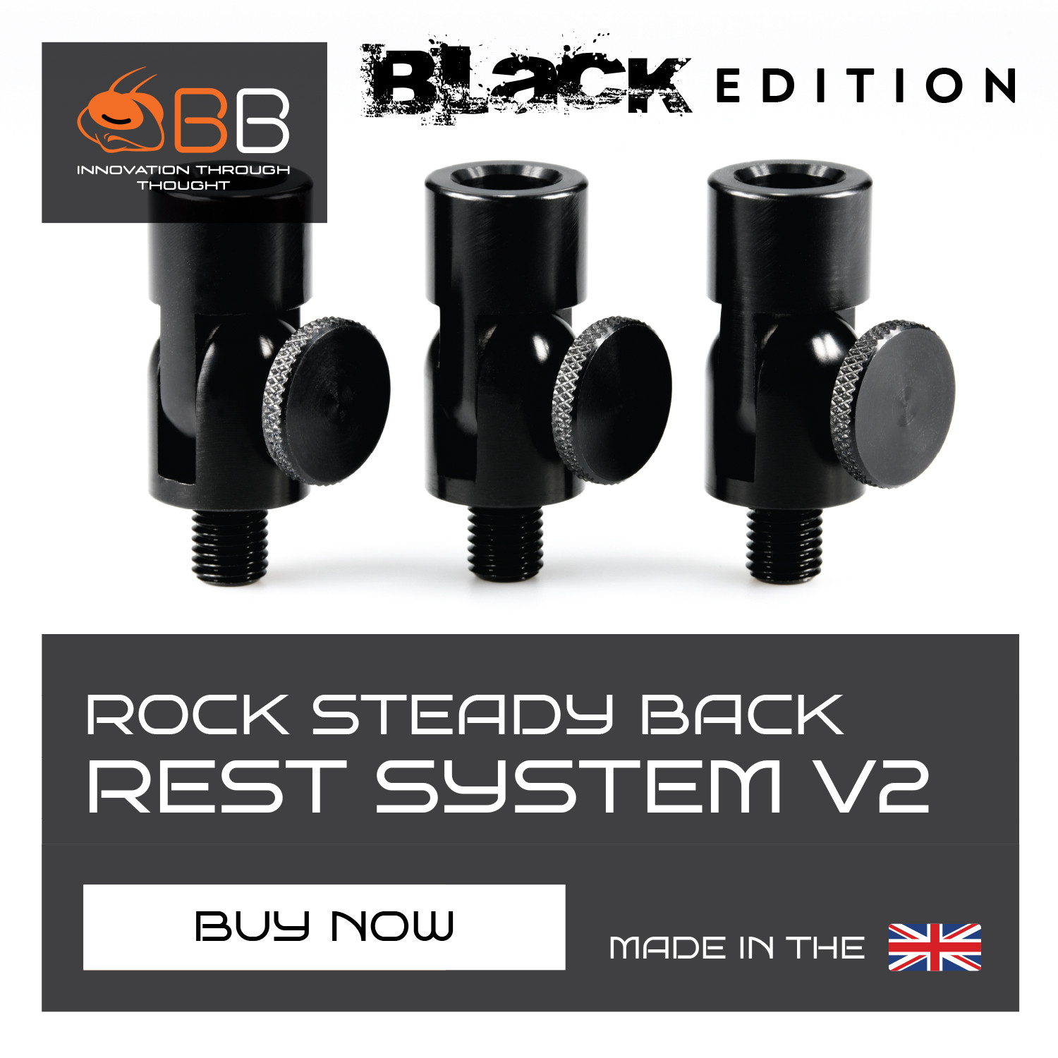 BANK BUG ROCK STEADY BACK REST SYSTEM V2 BLACK EDITION