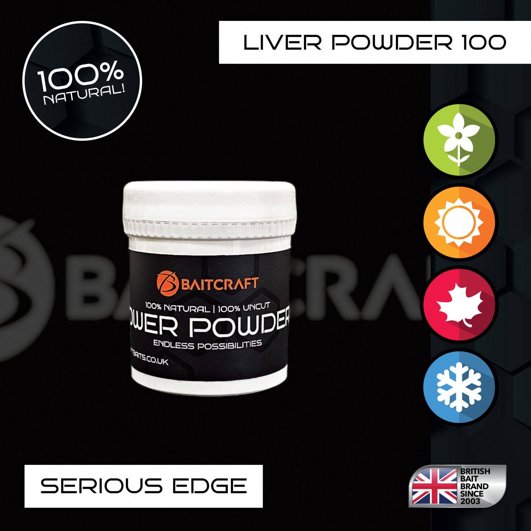 BAITCRAFT POWER POWDER - LIVER POWDER 100