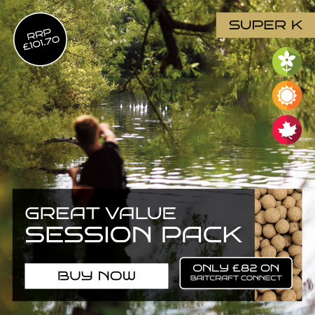 BAITCRAFT SUPER K SESSION PACK - BOILIE CHOICE AND SIZE OPTIONS 