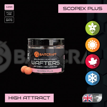 BAITCRAFT UK TACTICAL SCOPEX PLUS WAFTERS - 14MM